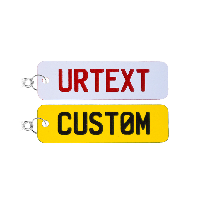 Borderless Standard NZ Number Plate Keychain | Personalised Gifts NZ ...