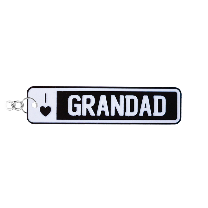I Love NZ Number Plate Keychain
