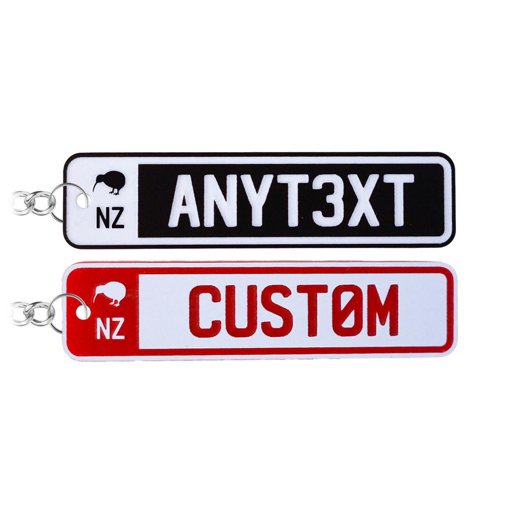 Personalised Plates NZ Mini Number Plate Keychains — Oh Craft