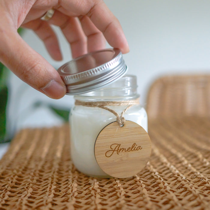 Personalised Candle Mason Jar