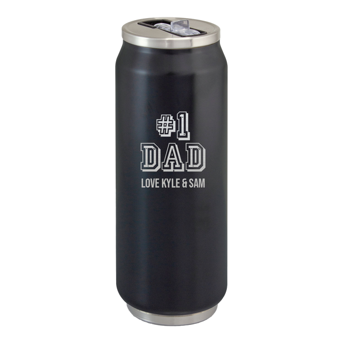 #1 Dad Canister Insulated Drink Bottle