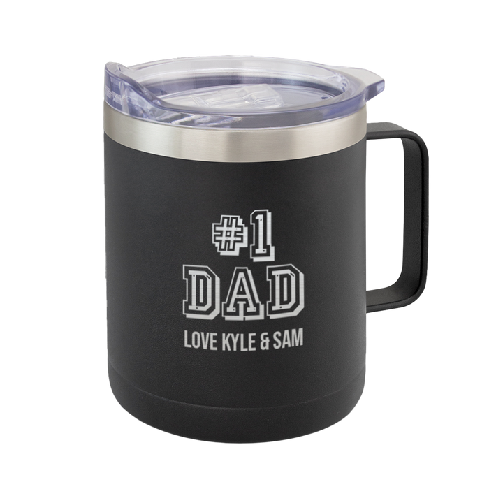 #1 Dad Insulated Coffee Mug | Personalised Gifts & Drinkware NZ