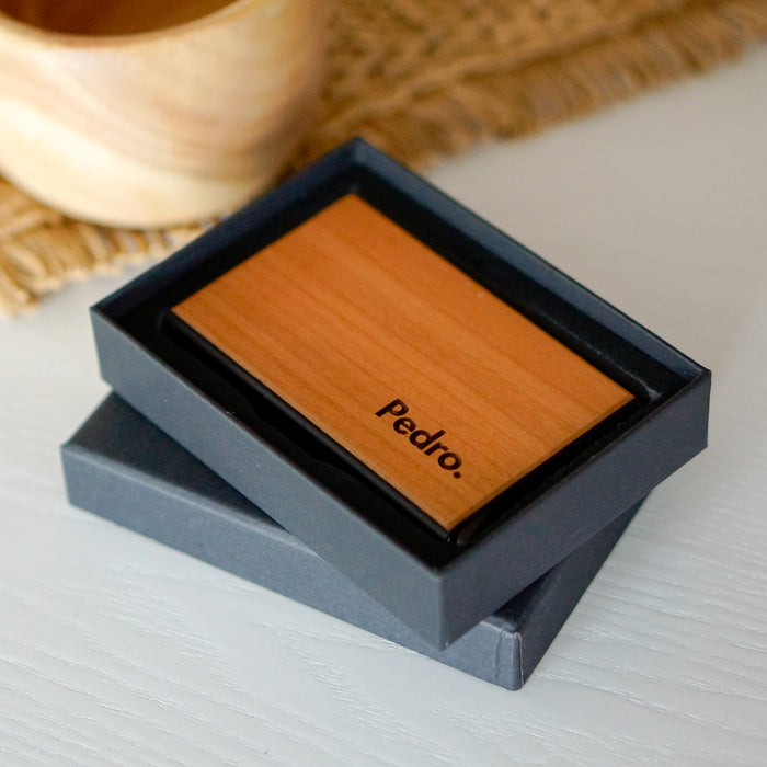 Custom Name/Short Text Wooden Card Holder / Wallet