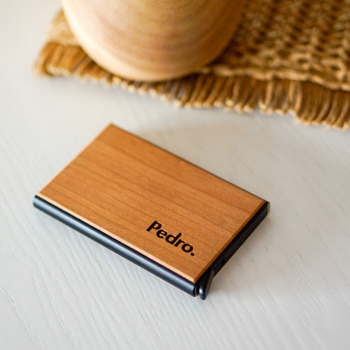 Custom Name/Short Text Wooden Card Holder / Wallet