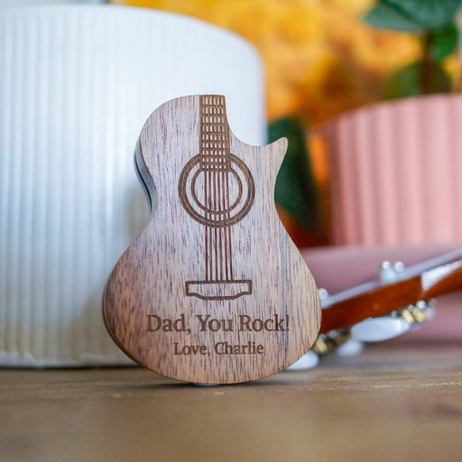 Personalised Father’s Day Guitar Pick & Case | Personalised Gifts NZ