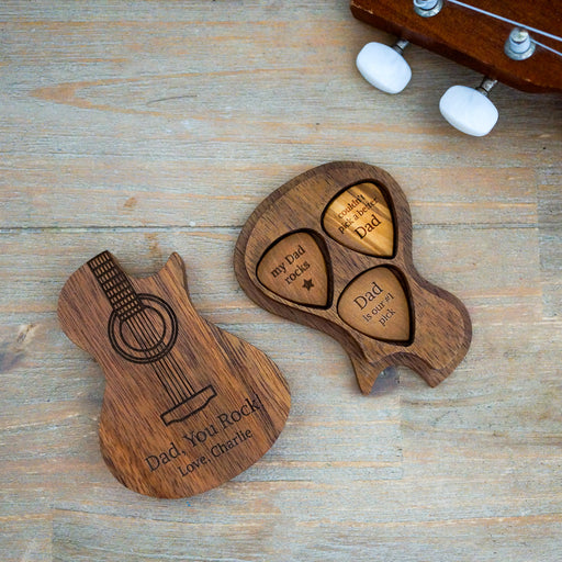 Personalised Father’s Day Guitar Pick & Case | Personalised Gifts NZ