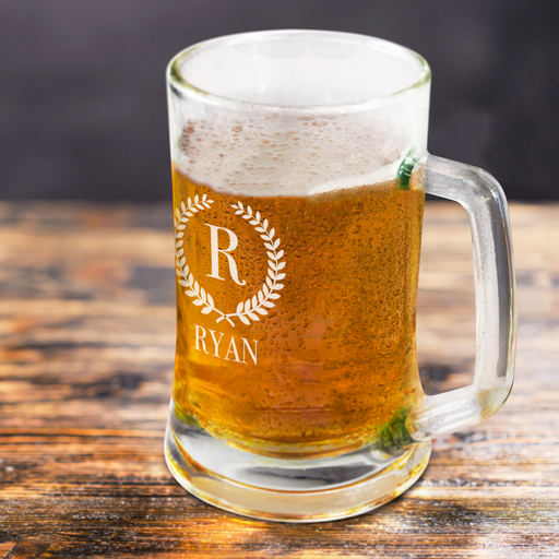 Monogram Engraved Beer Mug | Personalised Gifts & Drinkware NZ - lifestyle photo