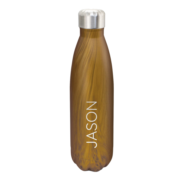 Name Heritage Insulated Drink Bottle | Personalised Gifts NZ AU - sans serif