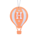Hot Air Balloon Christmas Bauble | Custom Christmas Décor & Gifts NZ AU - pastel orange