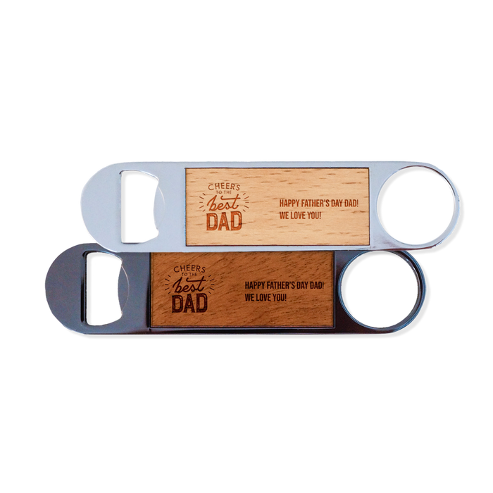 Personalised “Cheers to the Best Dad” Magnet Bottle Opener | Father's Day Gifts NZ AU
