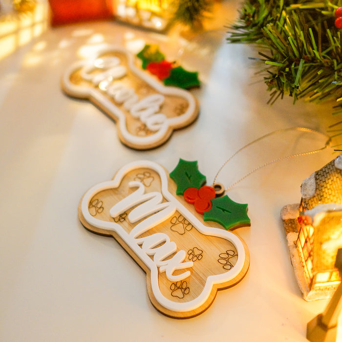 Mistletoe Pet’s Name Ornament | Custom Christmas Décor and Gifts NZ AU - lifestyle