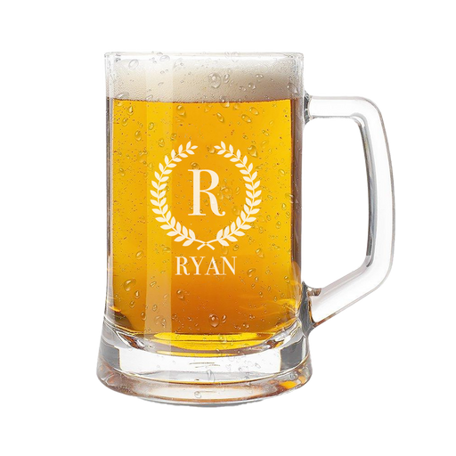 Monogram Engraved Beer Mug | Personalised Gifts & Drinkware NZ