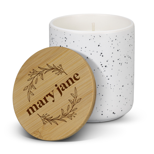 Botanical Wreath Vanilla-Scented Candle | Personalised Gifts NZ