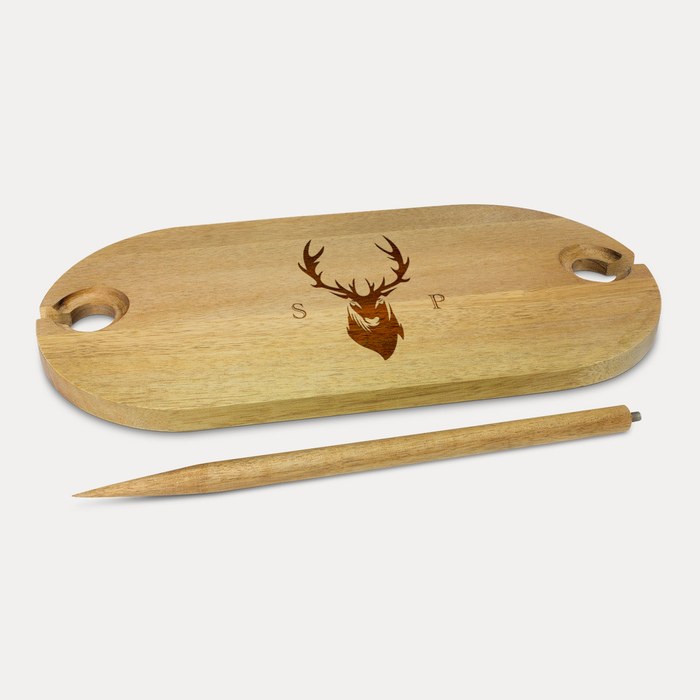 Stag Design with Couple's Initials Portable Picnic Table | Personalised Gifts NZ AU - box inclusions