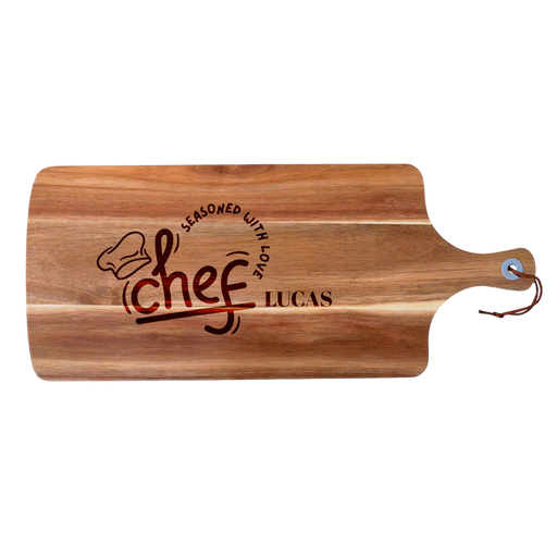 Seasoned with Love Chef’s Acacia Serving Board | Personalised Gifts NZ AU