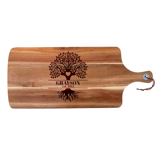Personalised Family Tree of Life Acacia Serving Board | Custom Gifts NZ AU 