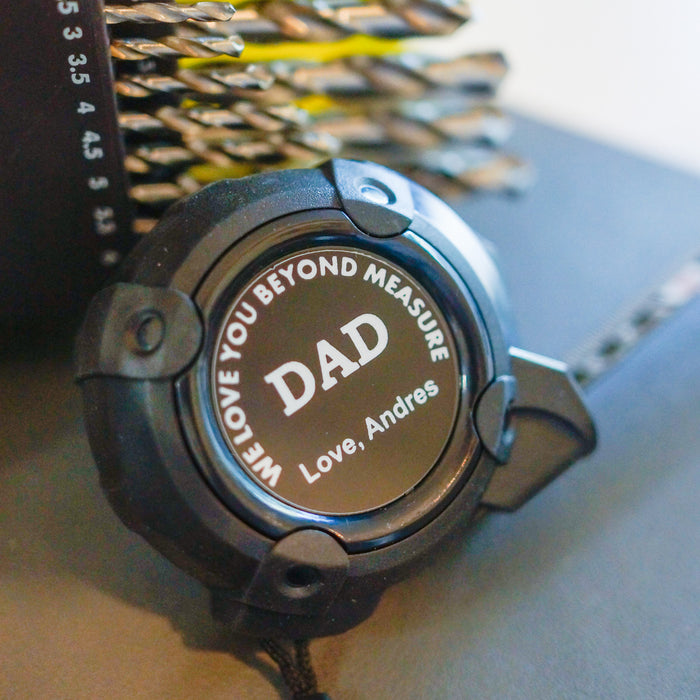 We Love You Beyond Measure Personalised Tape Measure | Oh Craft NZ - Father's Day Gifts