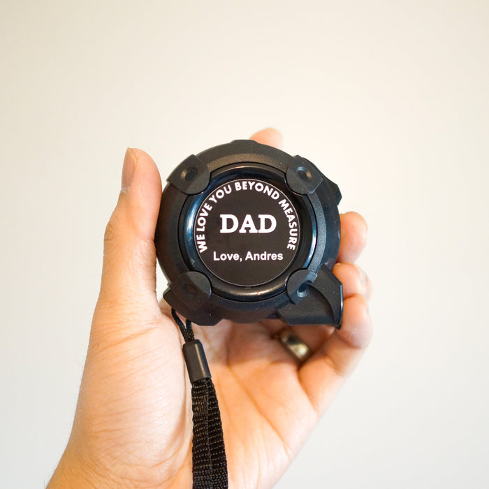 We Love You Beyond Measure Personalised Tape Measure | Oh Craft NZ - Father's Day Gifts