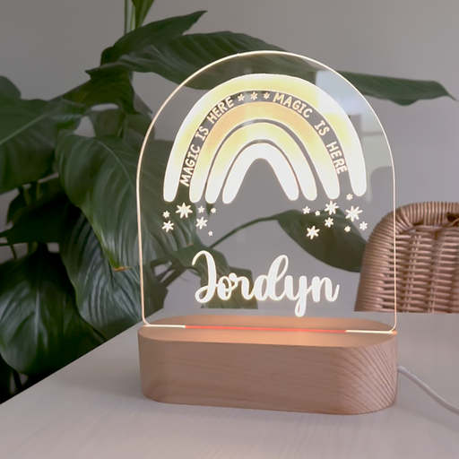 Rainbow Personalised Night Light | Gifts & Home Décors