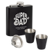 Super Dad Hip Flask Gift Set | Personalised Father's Day Gifts NZ