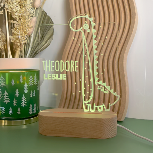 Tall Dinosaur Kids' Personalised Night Light | Gifts & Home Décors