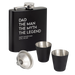 The Legend Hip Flask Gift Set | Personalised Father's Day Gifts NZ