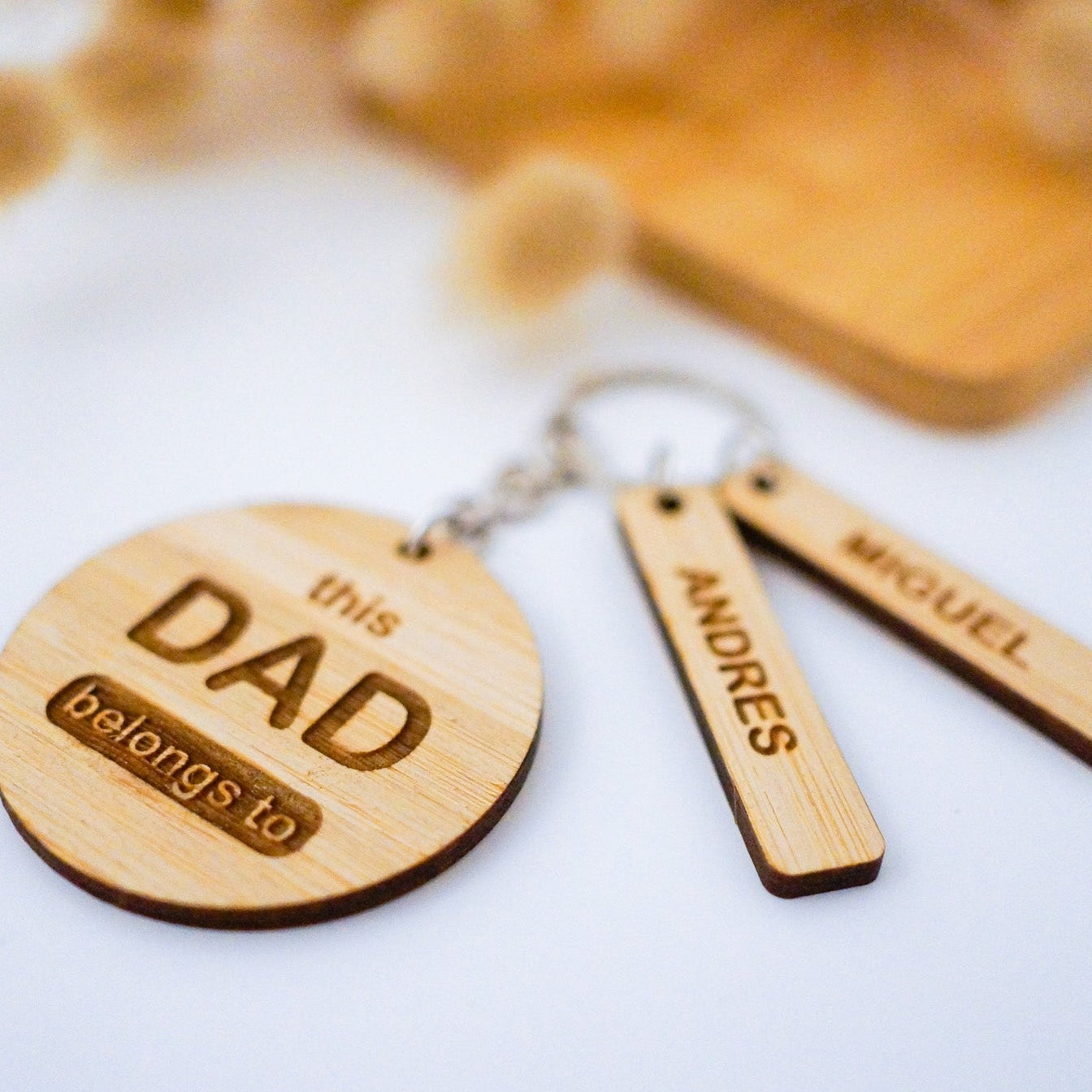This Daddy Belongs To... Key Ring | Personalised Father's Day Gifts ...