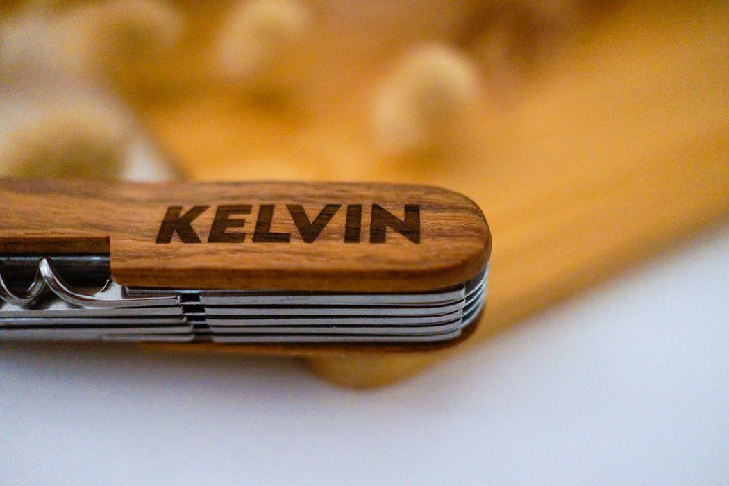Name Engraved 11-in-1 Wooden Multi-Tool