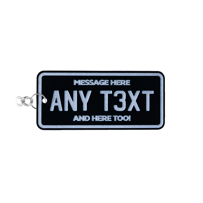 Custom Message NZ Number Plate Keychain