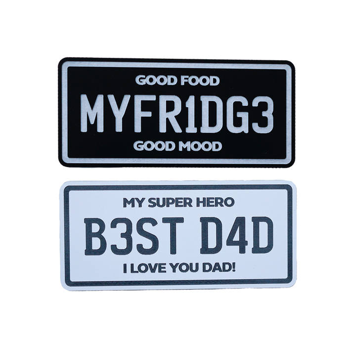 Custom NZ Number Plate with Message Fridge Magnet