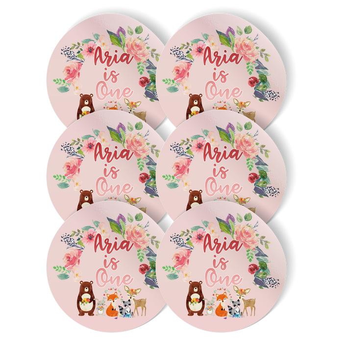 Forest Animals Personalised Stickers