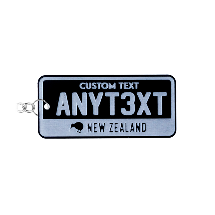 Kiwi NZ Number Plate Keychain