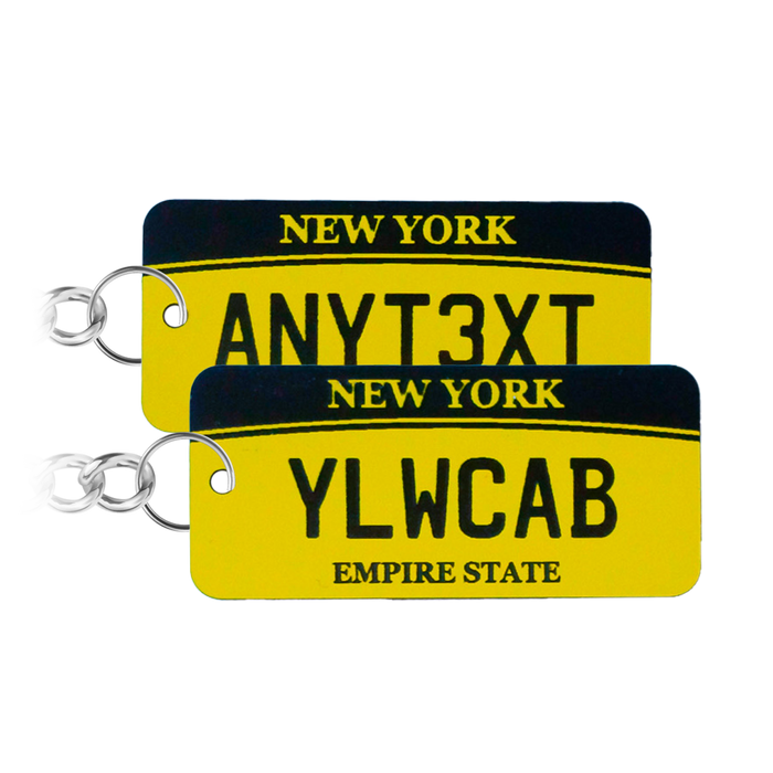 New York State Number Plate Keychain