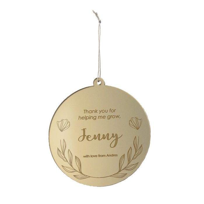 Personalised Christmas Bauble for Teachers