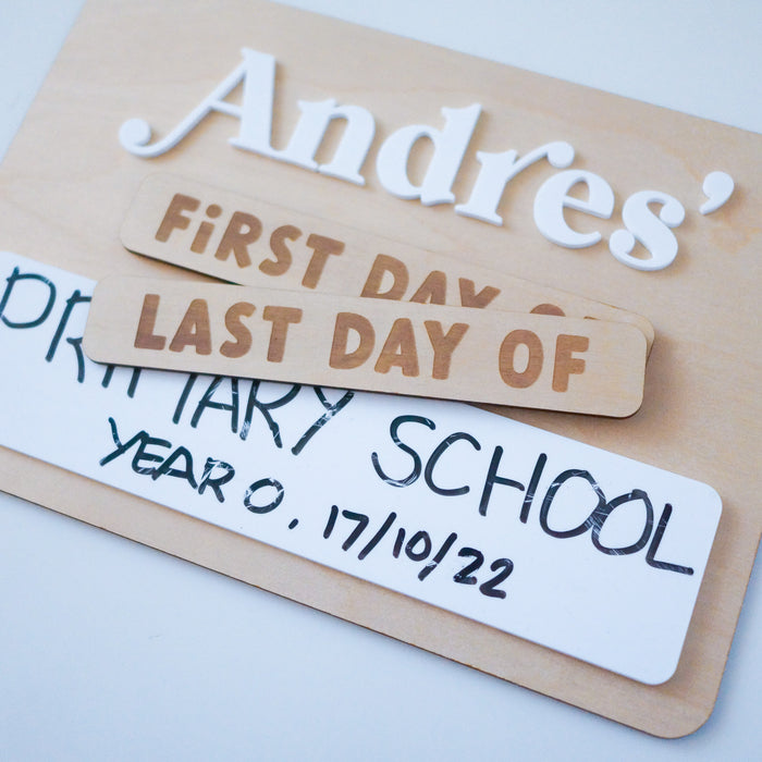 First Day of School Interchangeable Sign