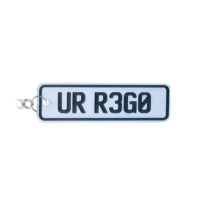 Standard NZ Number Plate Keychain