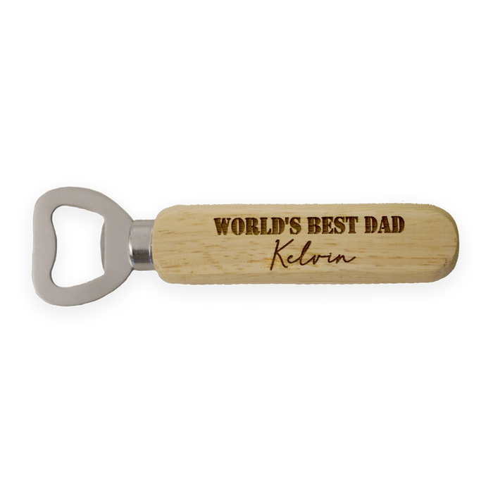 World's Best Dad Personalised Bottle Opener