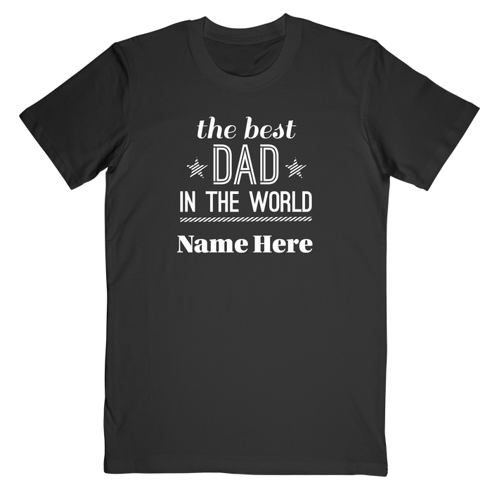 The Best Dad in the World Personalised T-Shirt