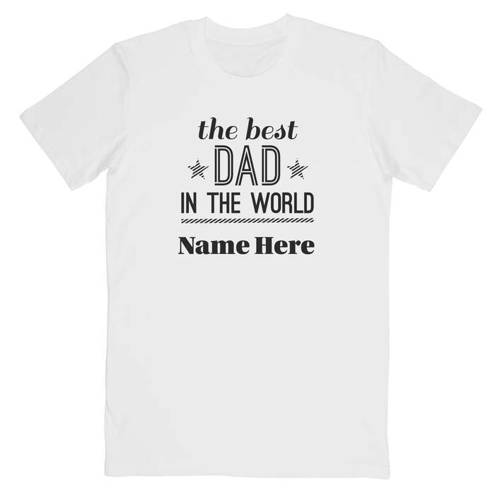 The Best Dad in the World Personalised T-Shirt